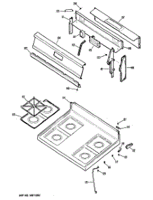 02 - Section2 parts for Ge Range RGB528GEN1 from AppliancePartsPros.com