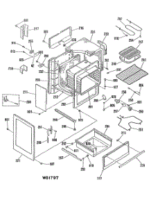 02 - Section2 parts for Ge Range RB740GM2 from AppliancePartsPros.com