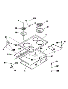 02 - Section2 parts for Ge Range RF725GL8 from AppliancePartsPros.com