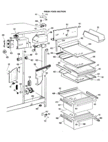 04 - Fresh Food Section parts for Ge Refrigerator CSX27HMA from AppliancePartsPros.com