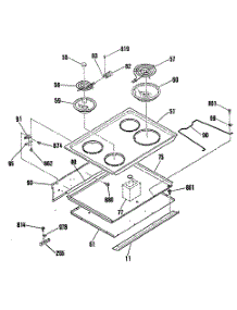 02 - Section2 parts for Ge Range RF512GP1 from AppliancePartsPros.com