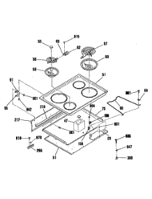02 - Section2 parts for Ge Range RF724GP1 from AppliancePartsPros.com