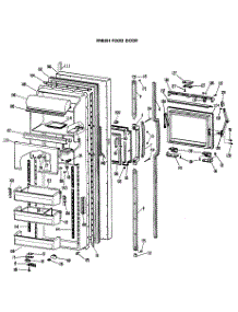02 - Fresh Food Door parts for Ge Refrigerator CSXC27HMA from AppliancePartsPros.com