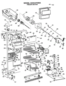 03 - Freezer Section parts for Ge Refrigerator CSXC27HMA from AppliancePartsPros.com