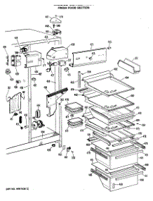04 - Fresh Food Section parts for Ge Refrigerator CSXC27HMA from AppliancePartsPros.com