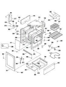 03 - Section3 parts for Ge Range RB754N5WH from AppliancePartsPros.com
