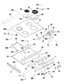 03 - Section3 parts for Ge Range RS622GP3BG from AppliancePartsPros.com