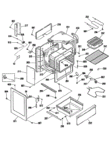 03 - Section3 parts for Ge Range RB787GS1BB from AppliancePartsPros.com