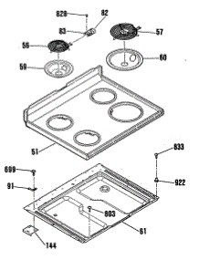 02 - Section2 parts for Ge Range RB502S2WH from AppliancePartsPros.com