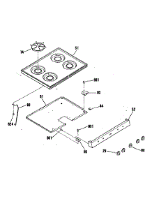 03 - Section3 parts for Ge Range RGB740GES1WH from AppliancePartsPros.com