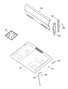 02 - Section2 parts for Ge Range RGB524PV1WH from AppliancePartsPros.com