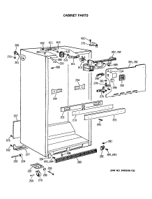 03 - Cabinet Parts parts for Ge Refrigerator CTX18BASARAD from AppliancePartsPros.com