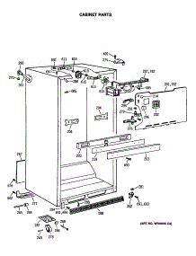 03 - Cabinet Parts parts for Ge Refrigerator CTX18GASARAD from AppliancePartsPros.com