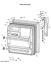 02 - Fresh Food Door parts for Ge Refrigerator CTX18LASALAD from AppliancePartsPros.com