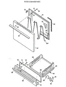 04 - Door & Drawer Parts parts for Ge Range RGB524EV2AD from AppliancePartsPros.com