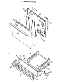 04 - Door & Drawer Parts parts for Ge Range RGB524PV2AD from AppliancePartsPros.com