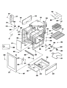 02 - Section2 parts for Ge Range RB787GS2BB from AppliancePartsPros.com