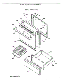 03 - Door & Drawer Parts parts for Ge Range RB533GV2 from AppliancePartsPros.com