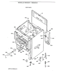 02 - Body Parts parts for Ge Range RB632GV1 from AppliancePartsPros.com
