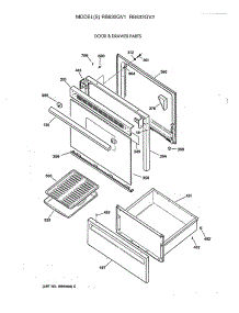 03 - Door & Drawer Parts parts for Ge Range RB632GV1 from AppliancePartsPros.com