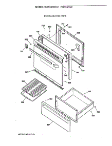 03 - Door & Drawer Parts parts for Ge Range RB633GV1 from AppliancePartsPros.com