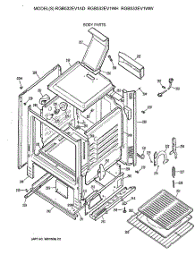 03 - Body Parts parts for Ge Range RGB532EV1AD from AppliancePartsPros.com