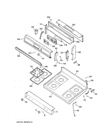 02 - Control Panel & Cooktop parts for Ge Range RGB744WEA1WW from AppliancePartsPros.com