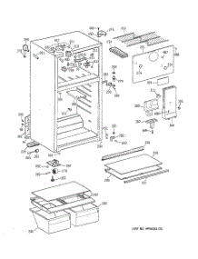 02 - Cabinet parts for Ge Refrigerator CTG16GABDRWH from AppliancePartsPros.com