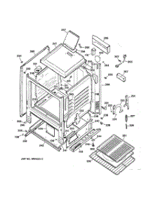 03 - Body Parts parts for Ge Range RGB525PEA1WW from AppliancePartsPros.com