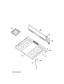 02 - Cooktop parts for Ge Range RGB508PPA1AD from AppliancePartsPros.com