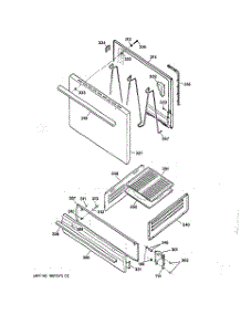 04 - Door & Drawer Parts parts for Ge Range RGB501PPA1WH from AppliancePartsPros.com