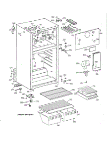 02 - Cabinet parts for Ge Refrigerator CTX16EYBBRAA from AppliancePartsPros.com