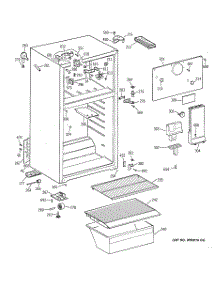 02 - Cabinet parts for Ge Refrigerator CTX14AYBBLAA from AppliancePartsPros.com