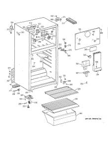 02 - Cabinet parts for Ge Refrigerator CTX14AYBFLAA from AppliancePartsPros.com