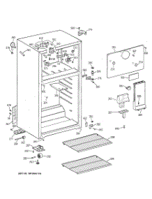 02 - Cabinet parts for Ge Refrigerator CTX18LYBBRWW from AppliancePartsPros.com