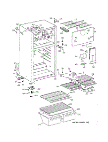 02 - Cabinet parts for Ge Refrigerator MTT18EAZGRWH from AppliancePartsPros.com