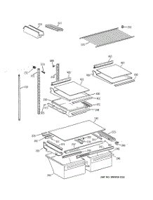 04 - Shelf Parts parts for Ge Refrigerator CTG25GABGRWW from AppliancePartsPros.com