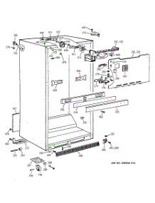03 - Cabinet parts for Ge Refrigerator CTT21GABGRAA from AppliancePartsPros.com