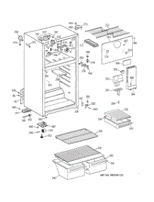 02 - Cabinet parts for Ge Refrigerator CTX16BAZFRAD from AppliancePartsPros.com
