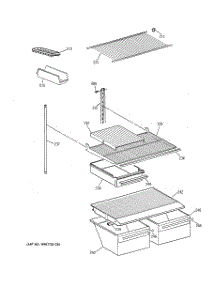 04 - Shelf Parts parts for Ge Refrigerator CTX18BABARWW from AppliancePartsPros.com