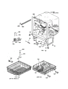 02 - Body Parts parts for Ge Dishwasher HDA3220Z01BB from AppliancePartsPros.com