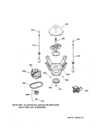 04 - Suspension, Pump & Drive Components parts for Ge Washer VBXR1060TAAB from AppliancePartsPros.com