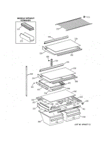 04 - Shelf Parts parts for Ge Refrigerator CTX21HABBRAA from AppliancePartsPros.com
