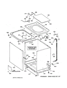 02 - Cabinet, Cover & Front Panel parts for Ge Washer YWSR2100TAWW from AppliancePartsPros.com