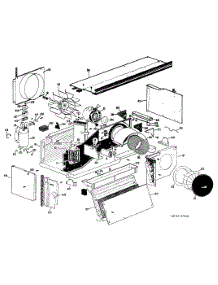 02 - Room Air Conditioner parts for Ge Air Conditioner A3B568EVASQ1 from AppliancePartsPros.com