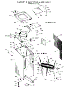 02 - Cabinet & Suspension Assembly parts for Ge Washer WWC6630ACL from AppliancePartsPros.com