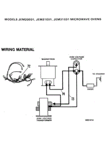 02 - Microwave Ovens parts for Ge Microwave JEM21E01 from AppliancePartsPros.com