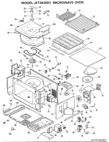 02 - Microwave Oven parts for Ge Microwave JET343001 from AppliancePartsPros.com