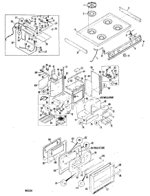 02 - Section2 parts for Ge Range JGHC66GEH1 from AppliancePartsPros.com