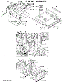 02 - Section2 parts for Ge Range JGHP66GEH1 from AppliancePartsPros.com